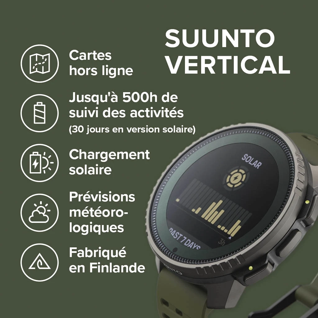 Suunto Suunto Vertical Titanium Solar Forest Vert – Image 5