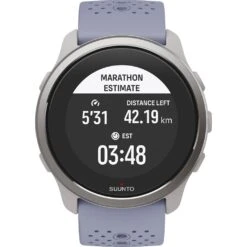Suunto Suunto 5 Peak Mist Blue Bleu -Suunto main Suunto 5 Peak Mist blue front SuuntoPlus Marathon estimate 18a7